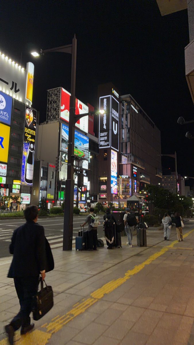 Back in Sapporo for the evening.