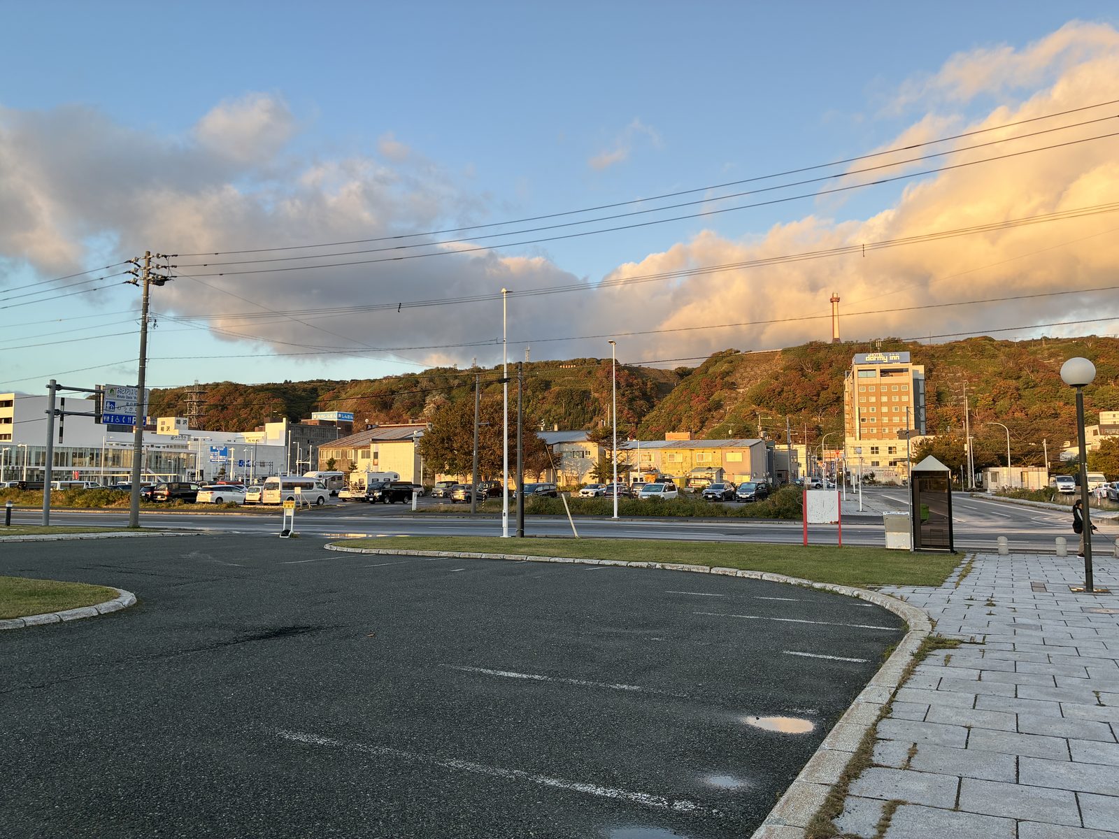 Morning light on the streets of Wakkanai